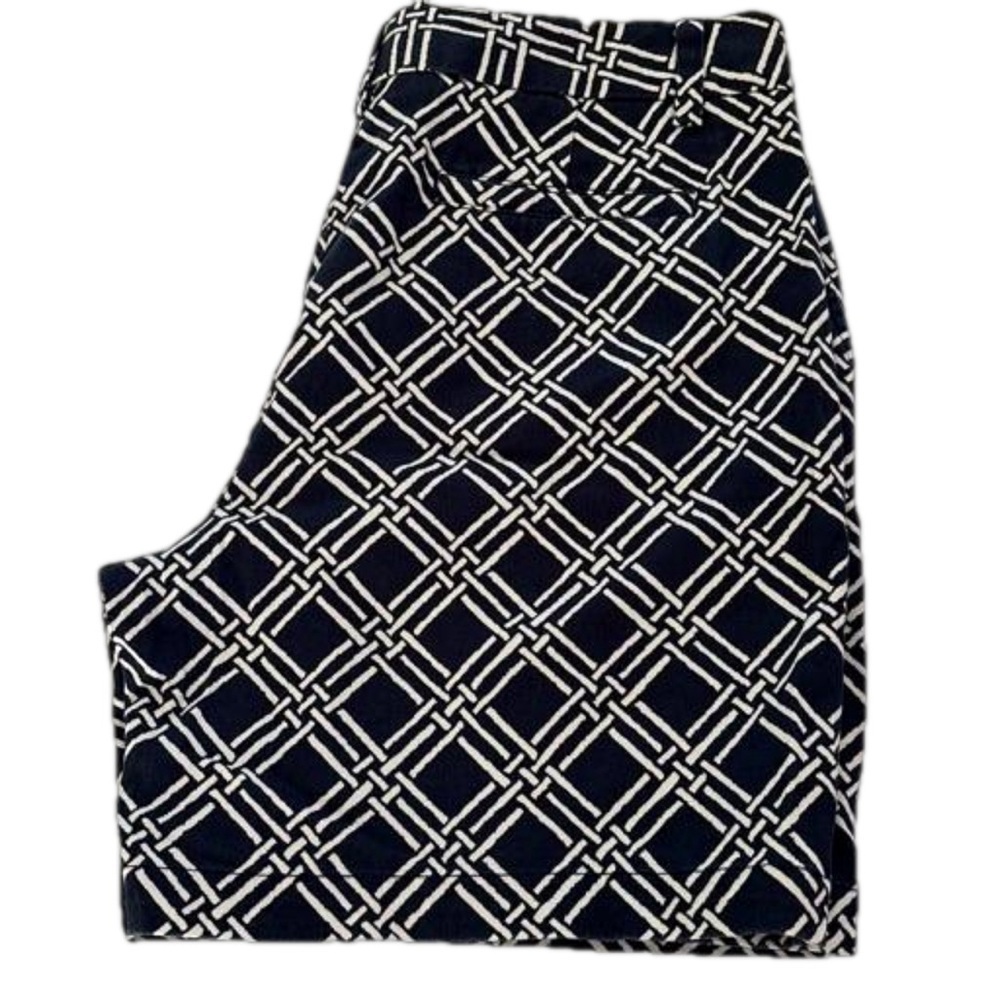 Land’s End Baumwolle Cotton Shorts. Size 10, Navy & White - Picture 3 of 12